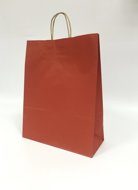 Крафт пакет с кручеными ручками «Красный», 40х32х13 см