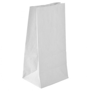 Бумажный пакет фасовочный, белый, 29х18х12 см