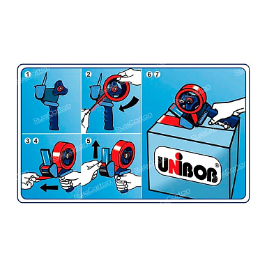 Диспенсер для клейкой ленты Unibob®, ширина 50 мм