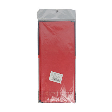 Бумага тишью красная, 50х66 см, 10 листов