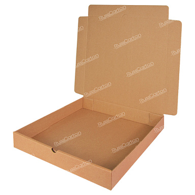 Коробка для пиццы (для пирога) 290х290х40 мм, Т-23 бурый