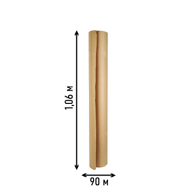 Бумага крафт мешочная, рулон 1.06х90 м (78г/м2)