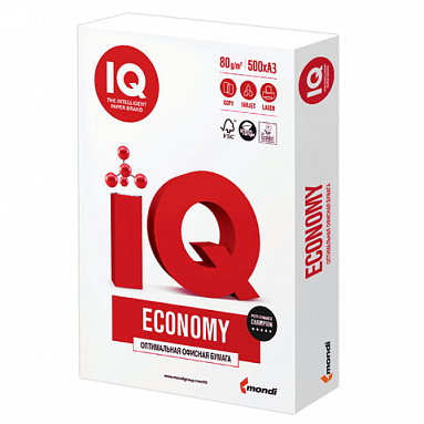 Бумага офисная IQ Economy (А3, марка C, 80 г/кв.м, 500 листов)