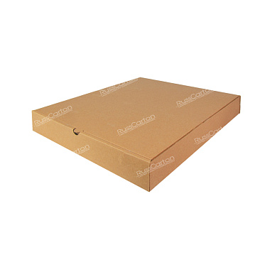Коробка для пиццы (для пирога) 290х290х40 мм, Т-23 бурый