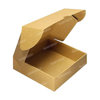 Картонный короб 255х255х65 мм, Т-11 бурый