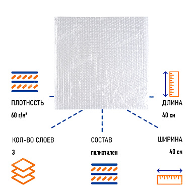 Пакет ВПП, 40х40 см