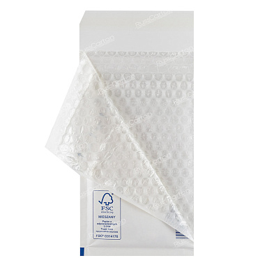 Белый крафт пакет с прослойкой, 37х48 см, К-20