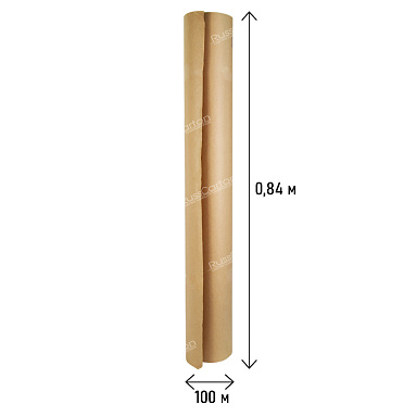 Бумага крафт мешочная, рулон 0.84 х 100 м
