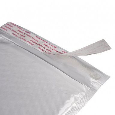 Белый полипропиленовый конверт с прослойкой, 18х23х4 см 