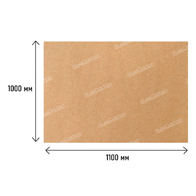 Картон прокладочный марки АС 1.0 мм, формат 1100х1000 мм, в листах