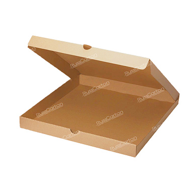Коробка для пиццы (для пирога) 420х420х40 мм, Т-23 бурый