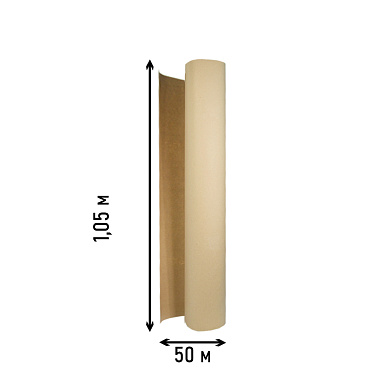 Бумага оберточная (суперплотная), рулон 1.05х50 м