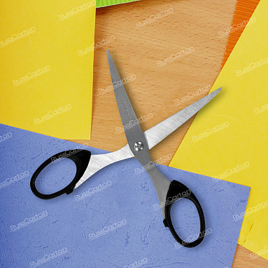 Ножницы BRAUBERG "Classic", 160 мм, черные