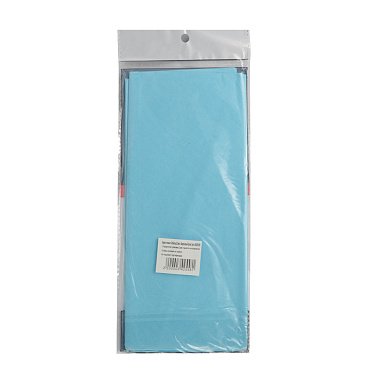 Бумага тишью бирюзовая, 50х66 см, 10 листов